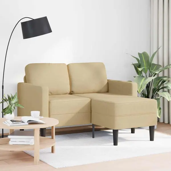 Gossi canapea cu 2 locuri cu sezlong in forma de l verde deschis gri