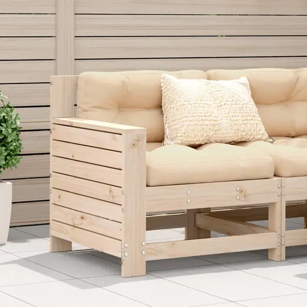 Gossi canapea cu cotiera de gradina, 69x62x70,5 cm, lemn masiv pin