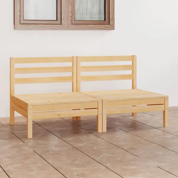 Gossi canapea de gradina cu 2 locuri, lemn masiv de pin