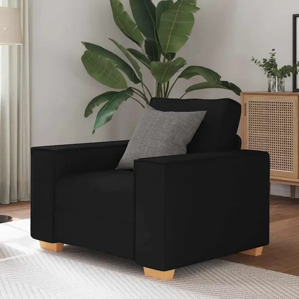 Gossi canapea fotoliu negru 60 cm material textil