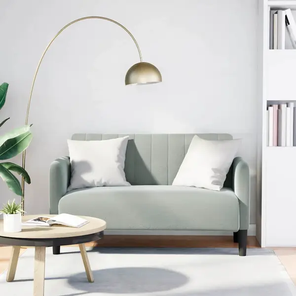 Gossi canapea lovesea gri deschis 109 cm catifea