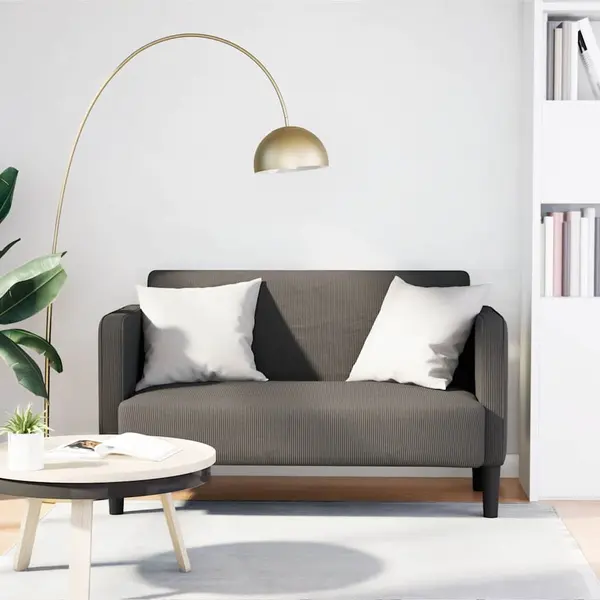 Gossi canapea lovesea gri deschis 109 cm tesatura din velur