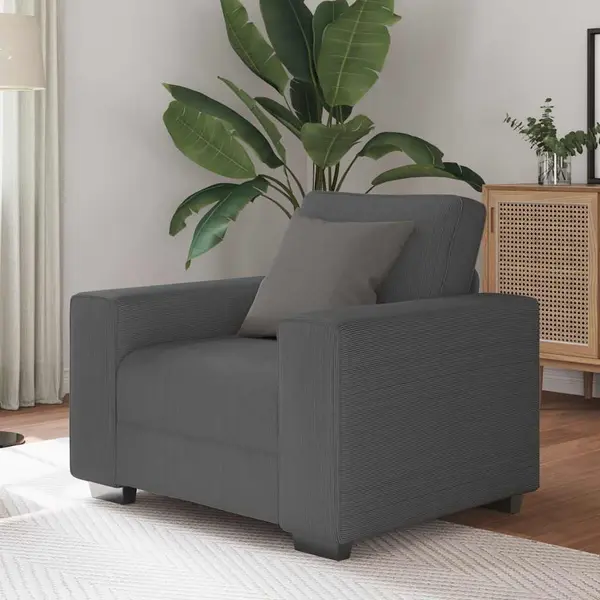 Gossi canapea scaun gri inchis 59 cm tesatura velur