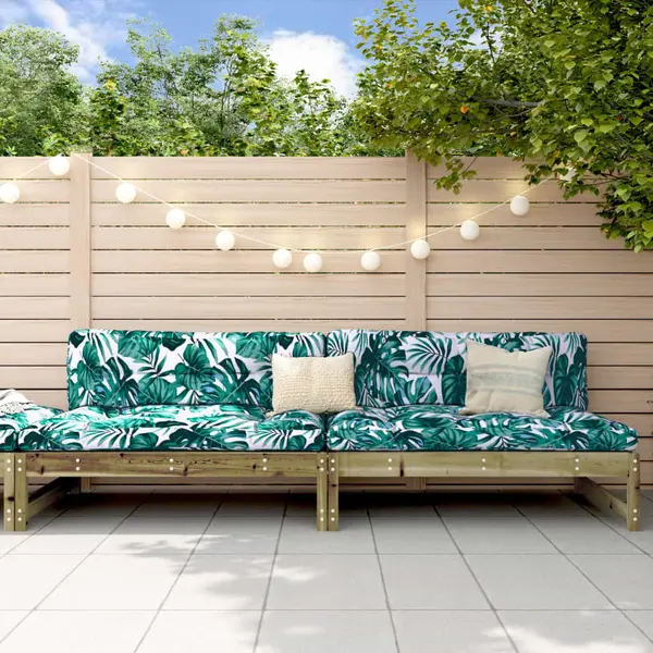 Gossi canapele de mijloc gradina 2 buc. 120x80cm lemn pin impregnat