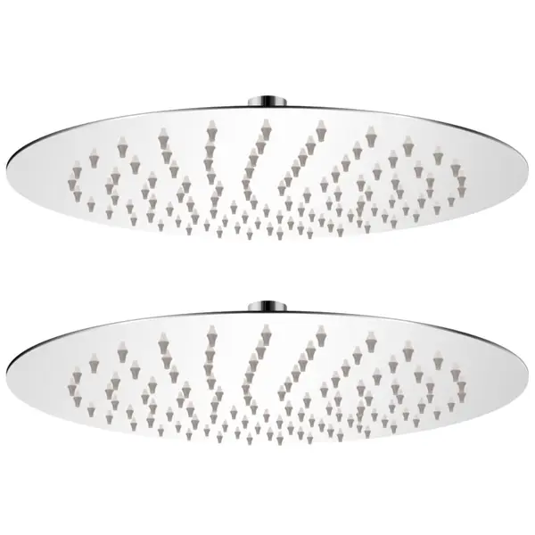 Gossi cap de dus tip ploaie, 2 buc., Ø 25 cm, otel inoxidabil