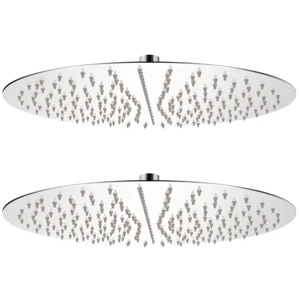 Gossi cap de dus tip ploaie, 2 buc., Ø 40 cm, otel inoxidabil