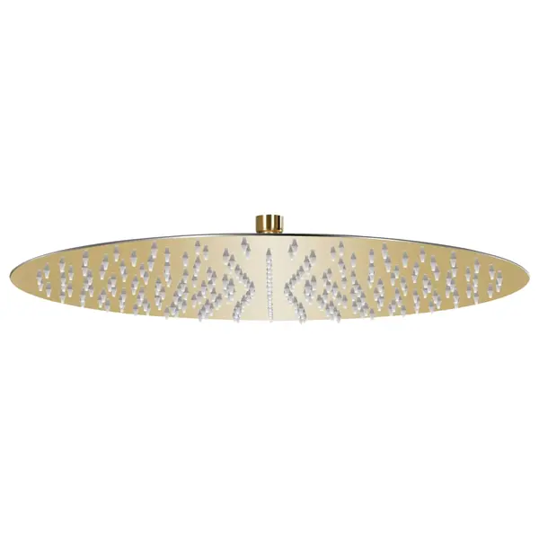 Gossi cap de dus tip ploaie rotund, auriu, 40 cm, otel inoxidabil