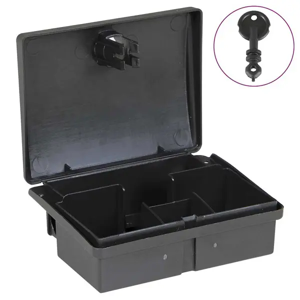Gossi capcane pentru soareci 10 buc negru 13x10x4 cm
