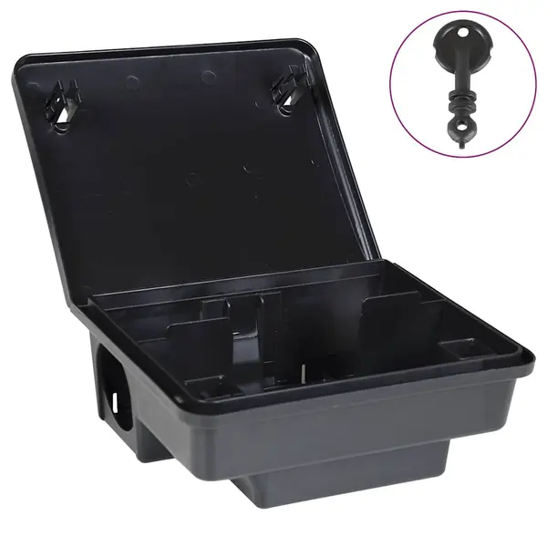 Gossi capcane pentru soareci 4 buc negru 23x19x9,5 cm