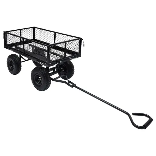 Gossi carucior manual de gradina, negru, 250 kg