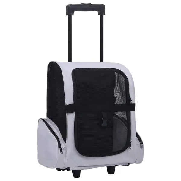Gossi carucior pentru animale de companie pliabil multifunctional gri