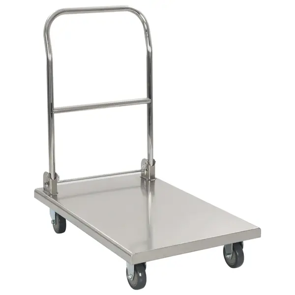 Gossi carucior platforma, argintiu, 82 x 53 x 86 cm, otel inoxidabil
