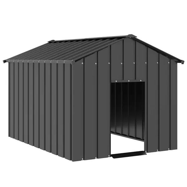 Gossi casa pentru caini cu acoperis 113x153x101 cm otel galvanizat