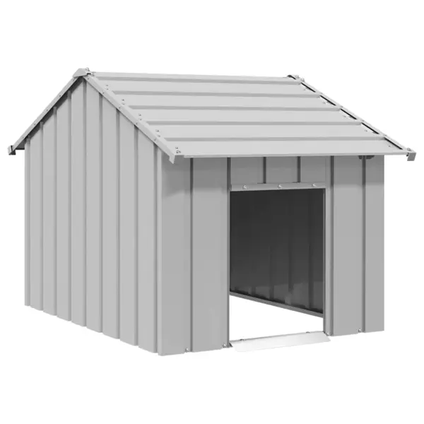 Gossi casa pentru caini cu acoperis 83x130x85 cm otel galvanizat