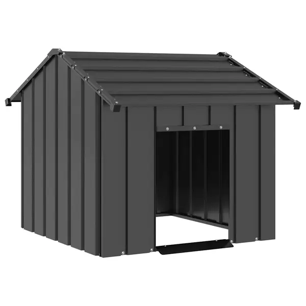 Gossi casa pentru caini cu acoperis 85x107x81 cm otel galvanizat