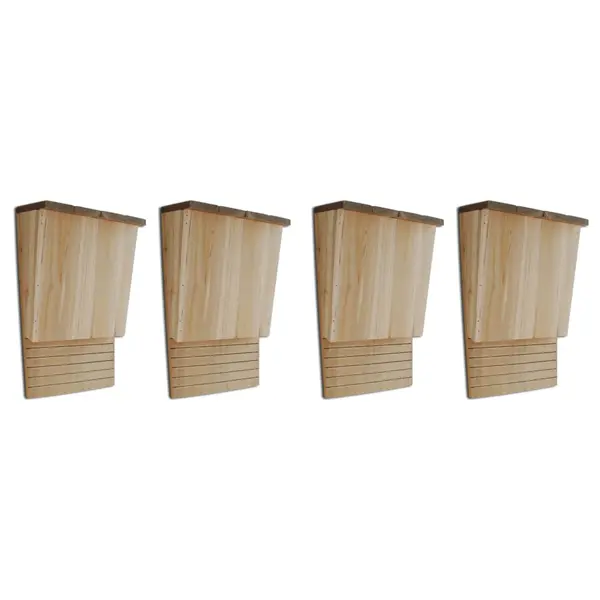 Gossi casute de lilieci, 4 buc., 22 x 12 x 34 cm, lemn