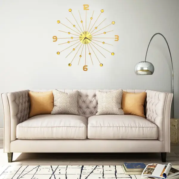 Gossi ceas de perete, auriu, 70 cm, metal