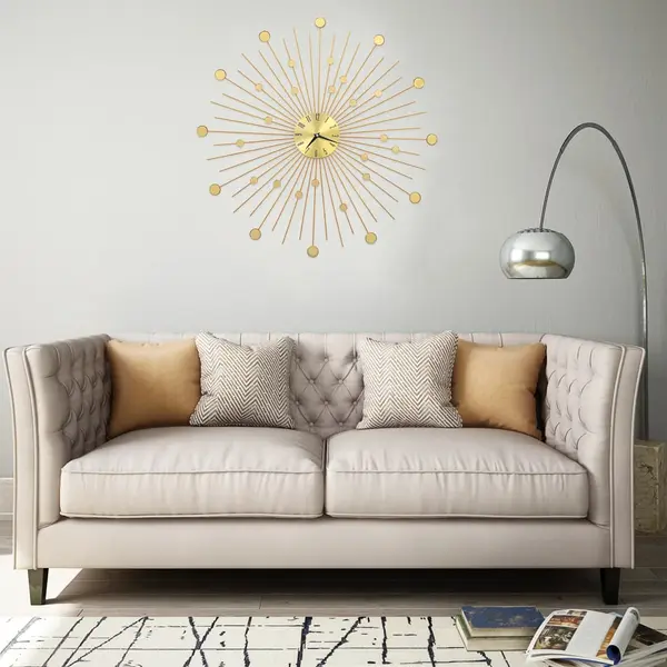 Gossi ceas de perete, auriu, 70 cm, metal