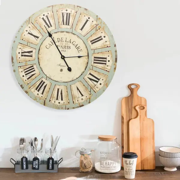 Gossi ceas de perete, multicolor, 60 cm, mdf