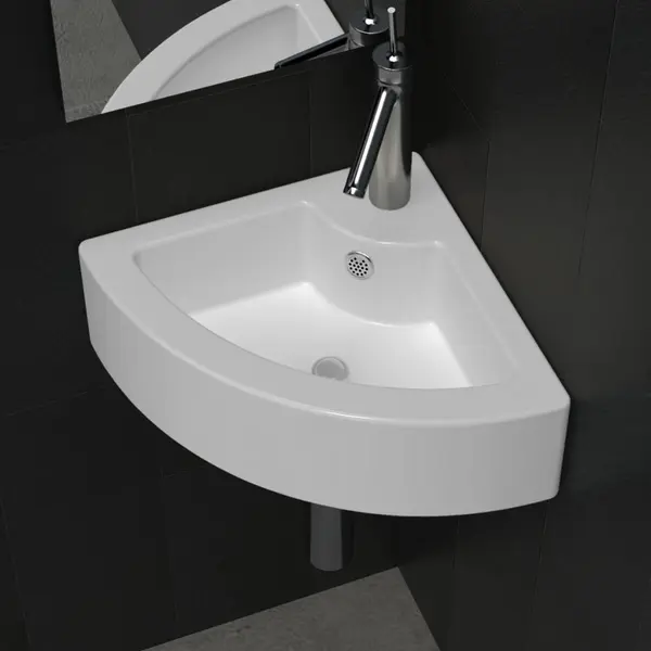 Gossi chiuveta cu preaplin, alb, 45 x 32 x 12,5 cm