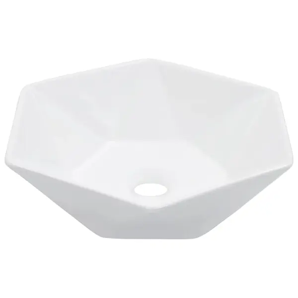 Gossi chiuveta de baie, alb, 41 x 36,5 x 12 cm, ceramica