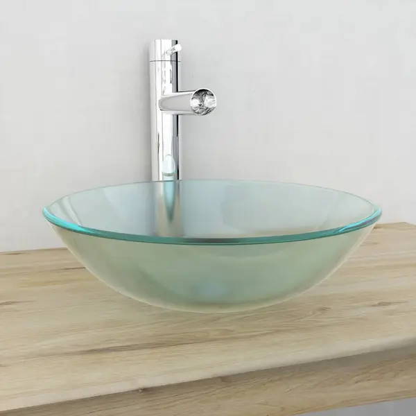 Gossi chiuveta din sticla securizata, 42 cm, matuita