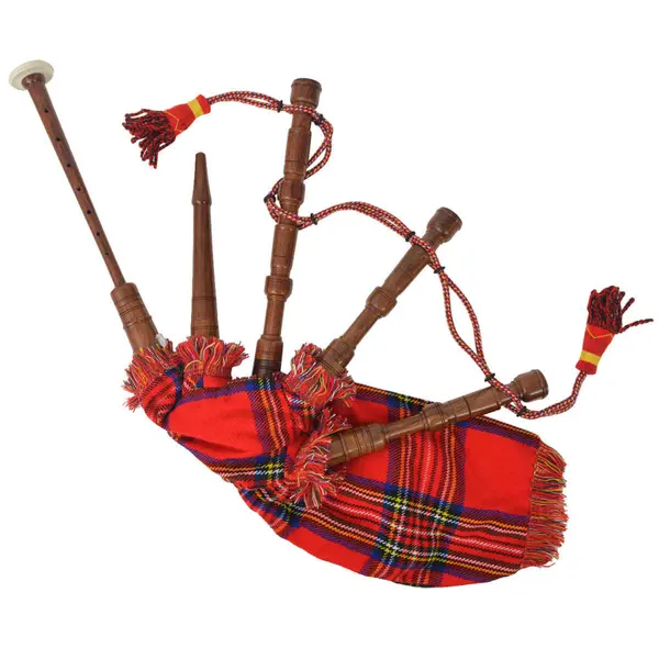 Gossi cimpoi scotian pentru copii great highland tartan, rosu