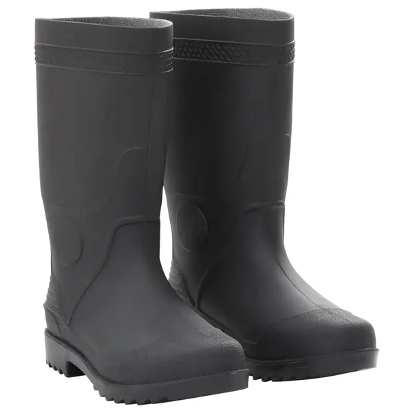 Gossi cizme de ploaie, negru, pvc, marime 39