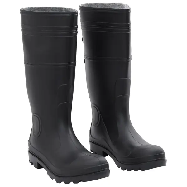 Gossi cizme de ploaie, negru, pvc, marime 43