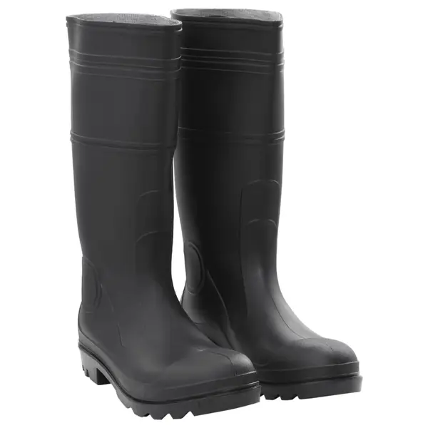 Gossi cizme de ploaie, negru, pvc, marime 44