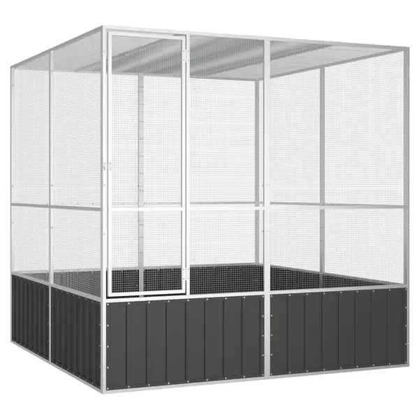 Gossi colivie pasari antracit 213,5x217,5x211,5 cm otel galvanizat