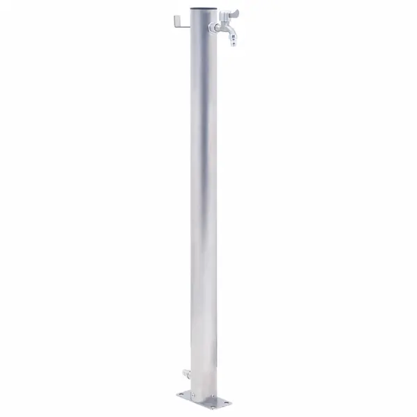 Gossi coloana de apa de gradina, 100 cm, otel inoxidabil, rotund