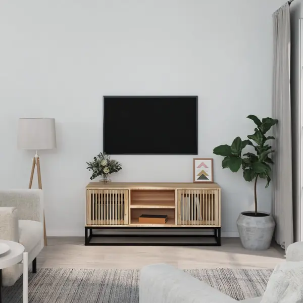 Gossi comoda tv, 105x30x45 cm, lemn prelucrat & fier