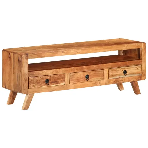 Gossi comoda tv, 110x30x40 cm, lemn masiv de acacia