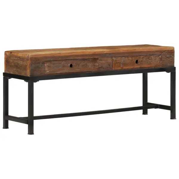 Gossi comoda tv, 110x30x46 cm, lemn masiv reciclat