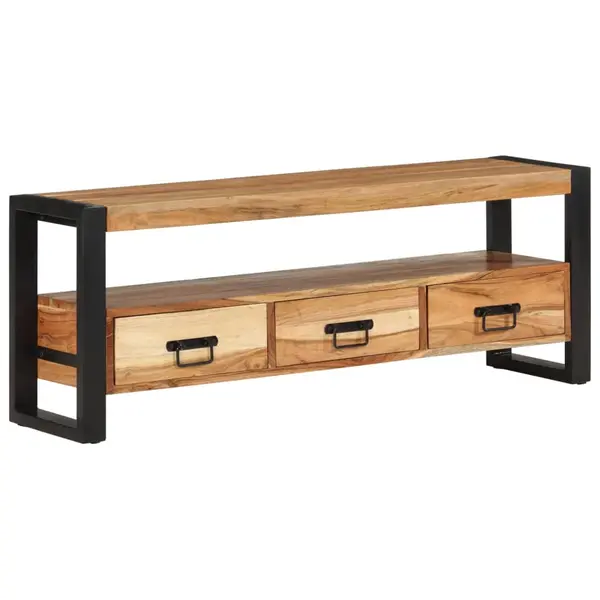 Gossi comoda tv, 120x30x45 cm, lemn masiv de acacia