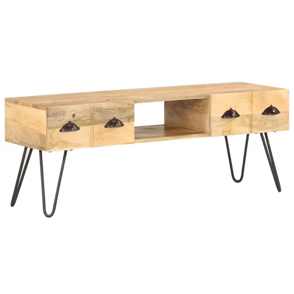 Gossi comoda tv, 120x35x45 cm, lemn masiv de mango