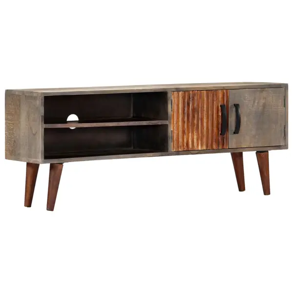 Gossi comoda tv, 130 x 30 x 46 cm, lemn masiv de mango nefinisat