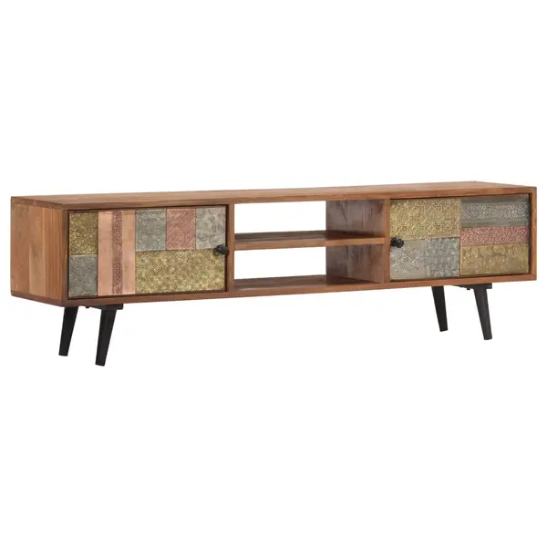 Gossi comoda tv, 140x30x40 cm, lemn masiv de acacia