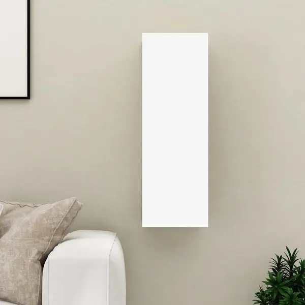 Gossi comoda tv, alb, 30,5x30x90 cm, lemn prelucrat