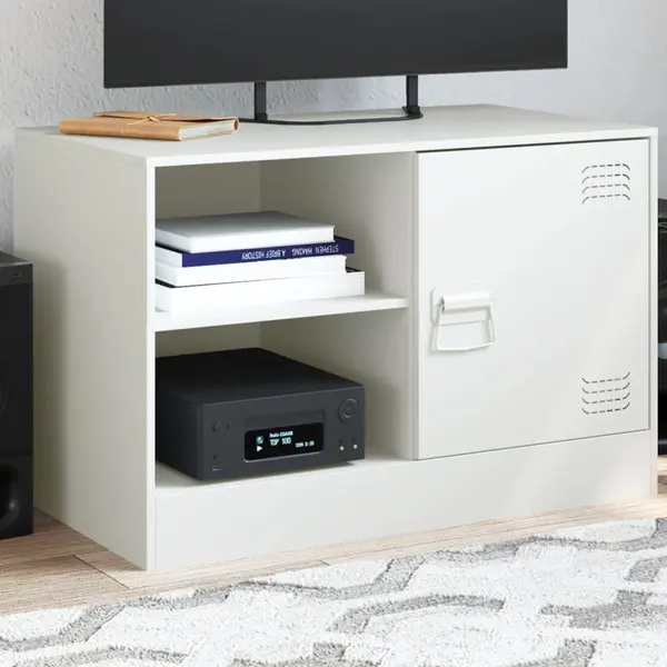 Gossi comoda tv, alb, 67x39x44 cm, otel