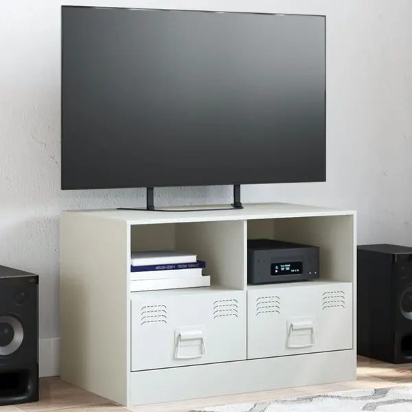 Gossi comoda tv, alb, 67x39x44 cm, otel