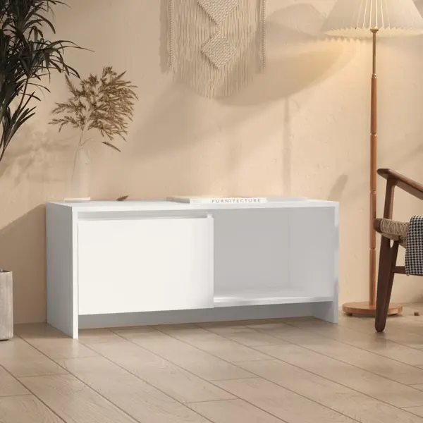 Gossi comoda tv, alb, 90x35x40 cm, pal