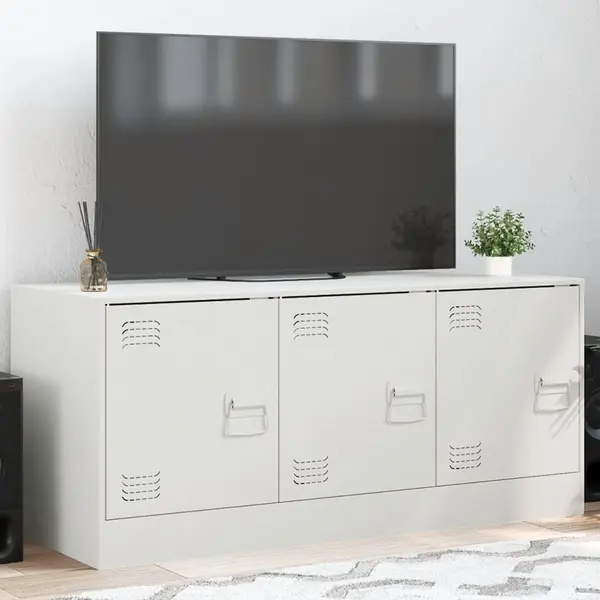Gossi comoda tv, alb, 99x39x44 cm, otel