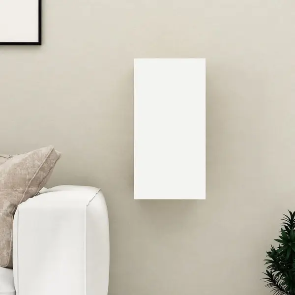 Gossi comoda tv, alb si stejar sonoma, 30,5x30x60 cm, lemn prelucrat
