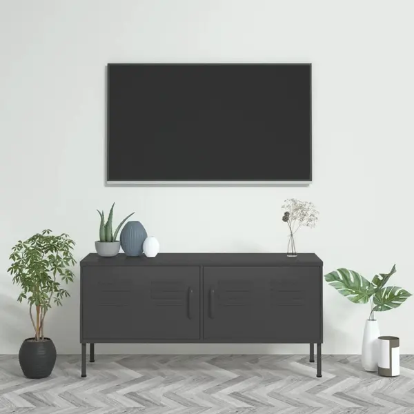 Gossi comoda tv, antracit, 105x35x50 cm, otel