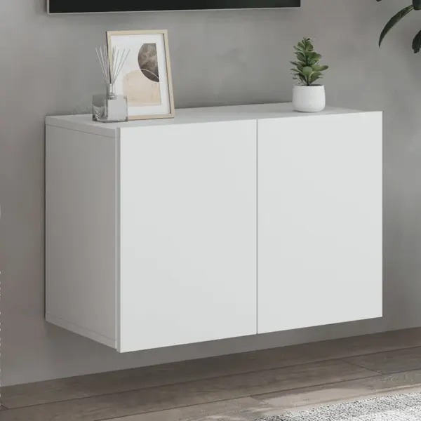 Gossi comoda tv de perete, alb, 60x30x41 cm