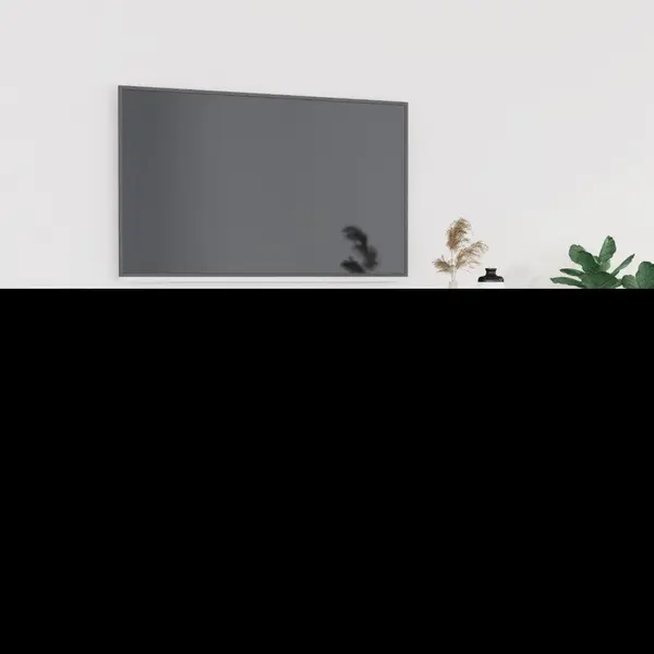 Gossi comoda tv, gri beton, 102x35x45 cm, lemn prelucrat