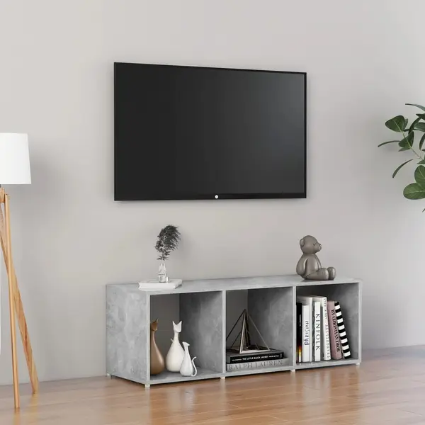 Gossi comoda tv, gri beton, 107x35x37 cm, pal