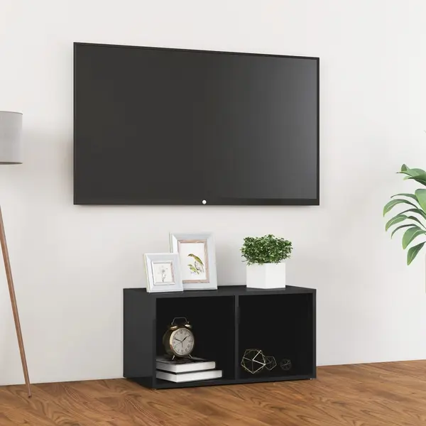 Gossi comoda tv, gri extralucios, 72x35x36,5 cm, pal